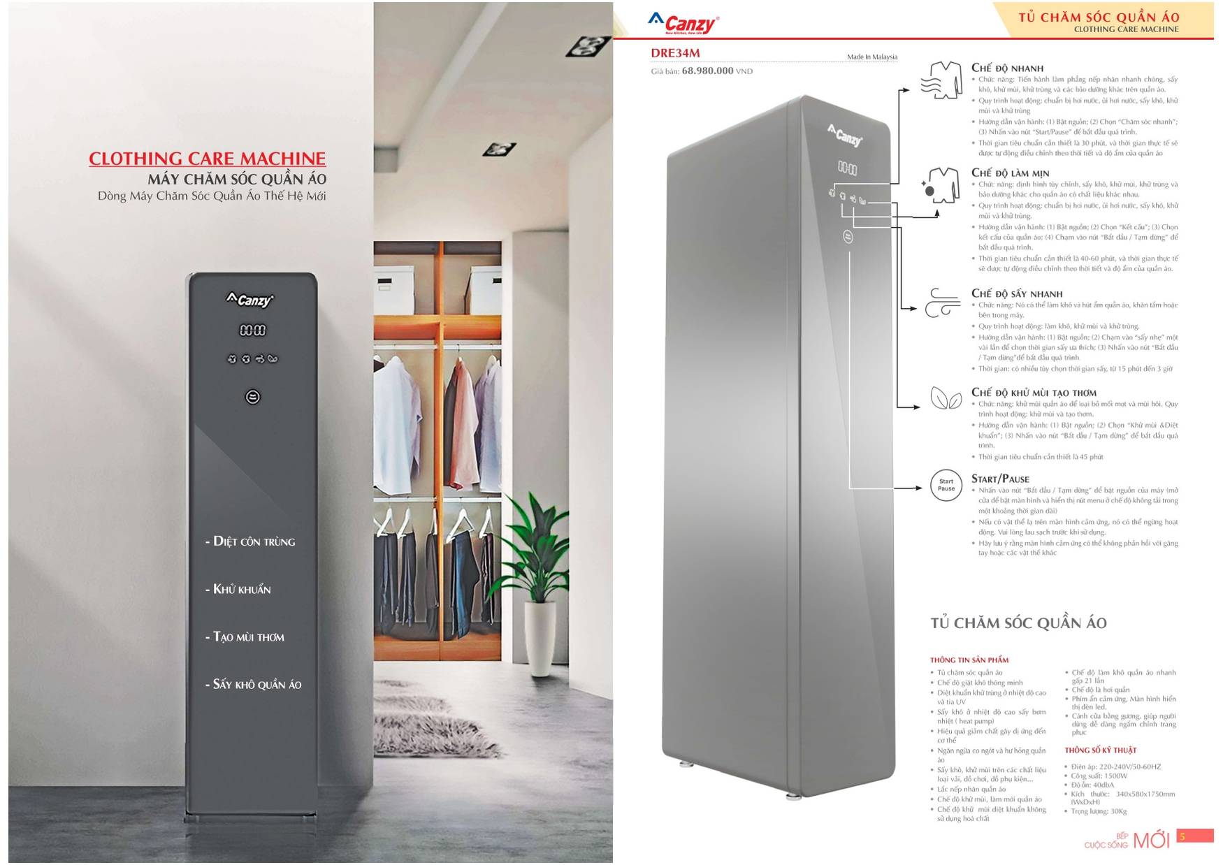Bếp CANZY Catalogue và Bảng giá mới nhất 2024 /Page 2